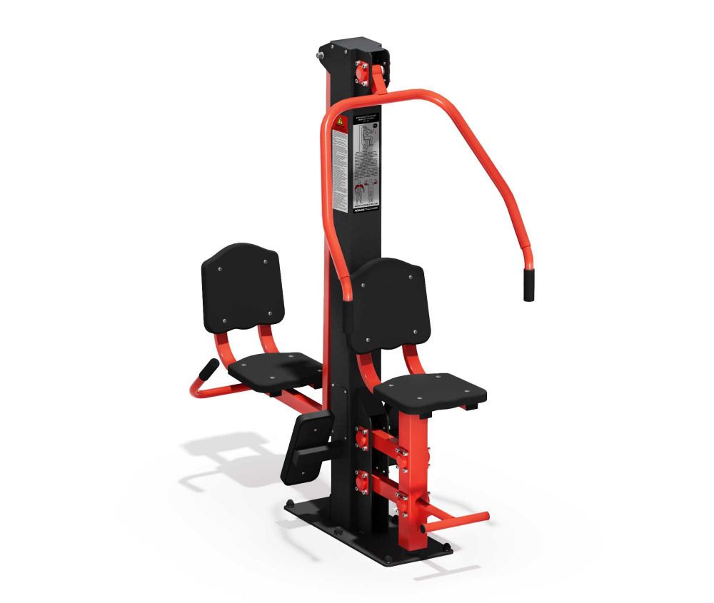 Уличный тренажер "Жим ногами-Жим от груди"